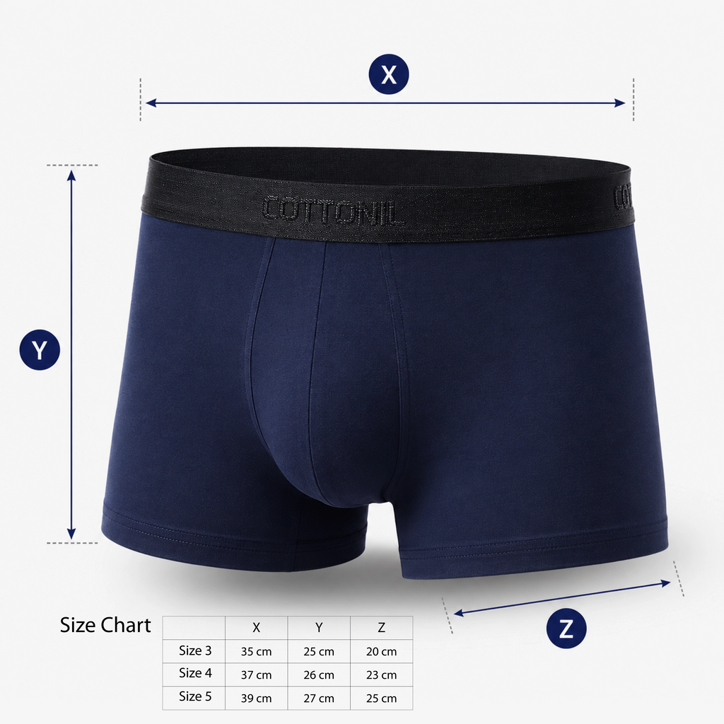 Unifarbene Herren-Boxershorts – Ägyptische Baumwolle, Superweich