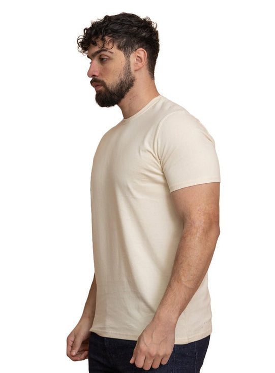 Light Latte Relaxed Round T-Shirt