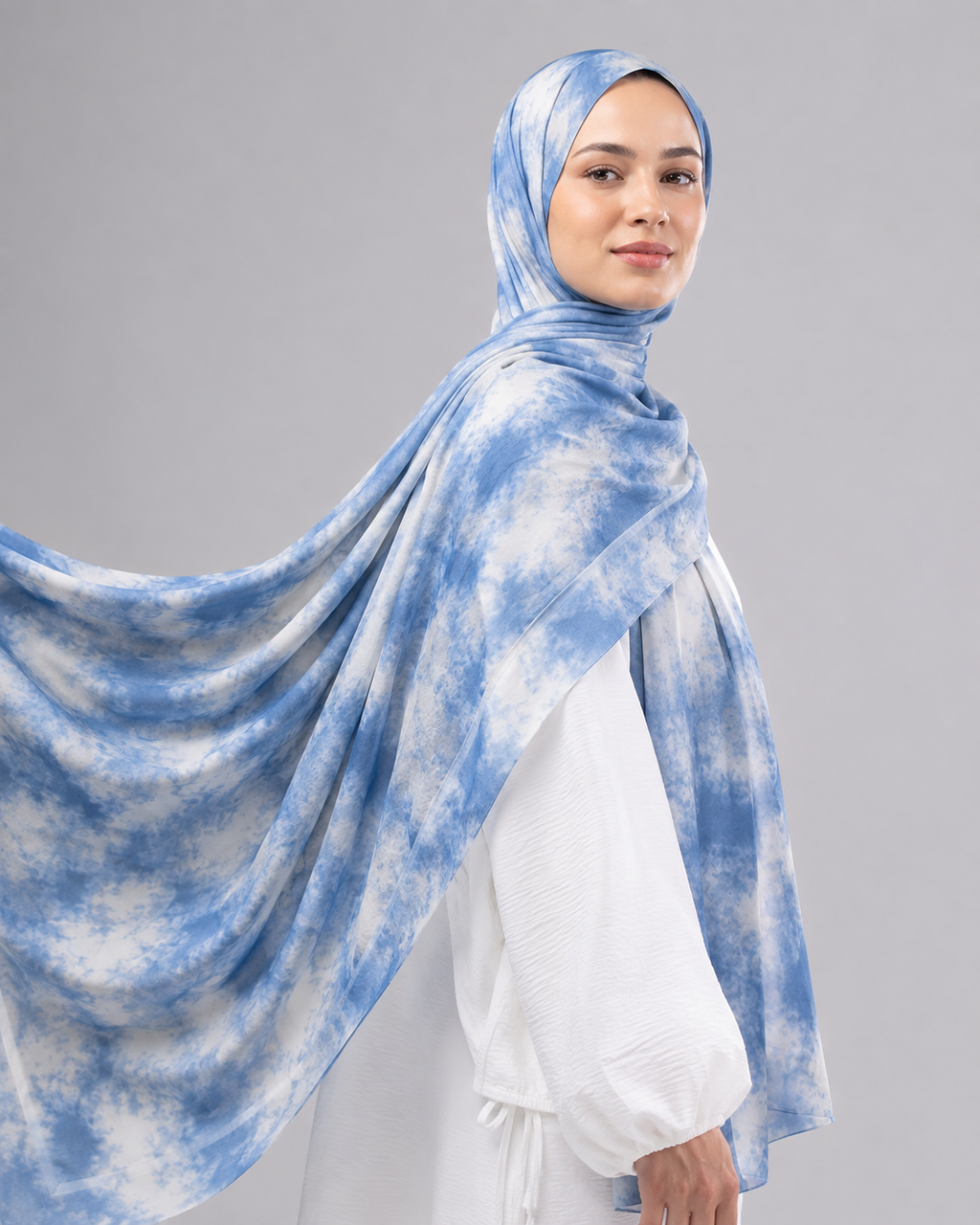 Printed Chiffon Hijab Scarf — Le Voile