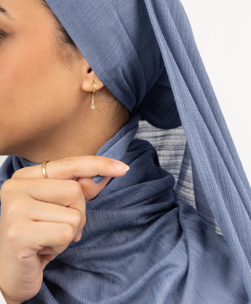 Kuwaiti Cotton-Lycra Hijab Set — Scarf & Bandana