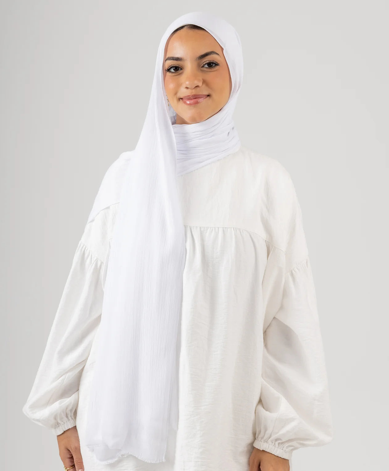Elegance Crinkled Cotton Scarf
