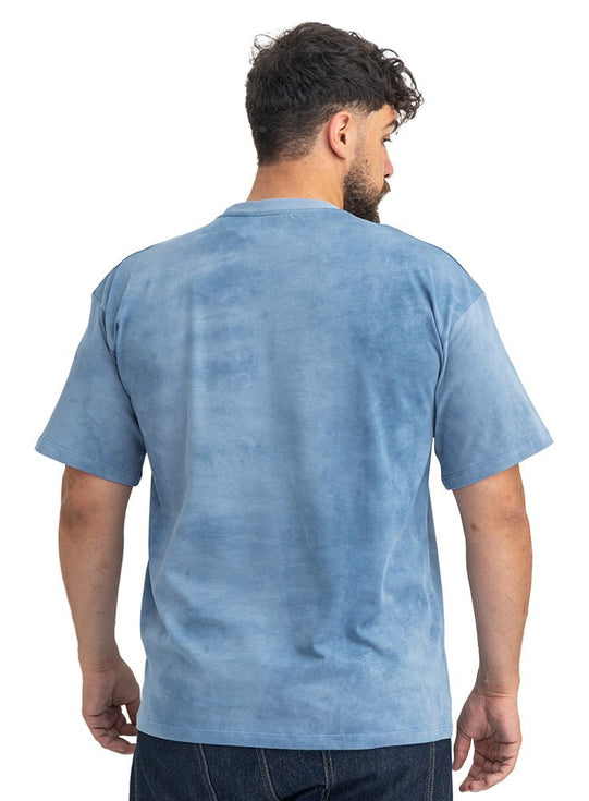 Indigo TieDie-Oversize Round T-Shirt