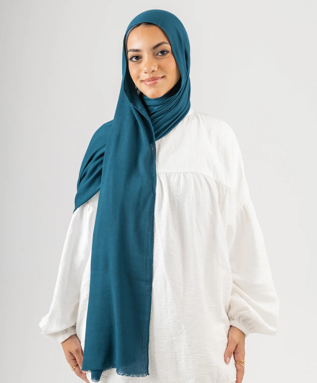 Elegance Crinkled Cotton Scarf