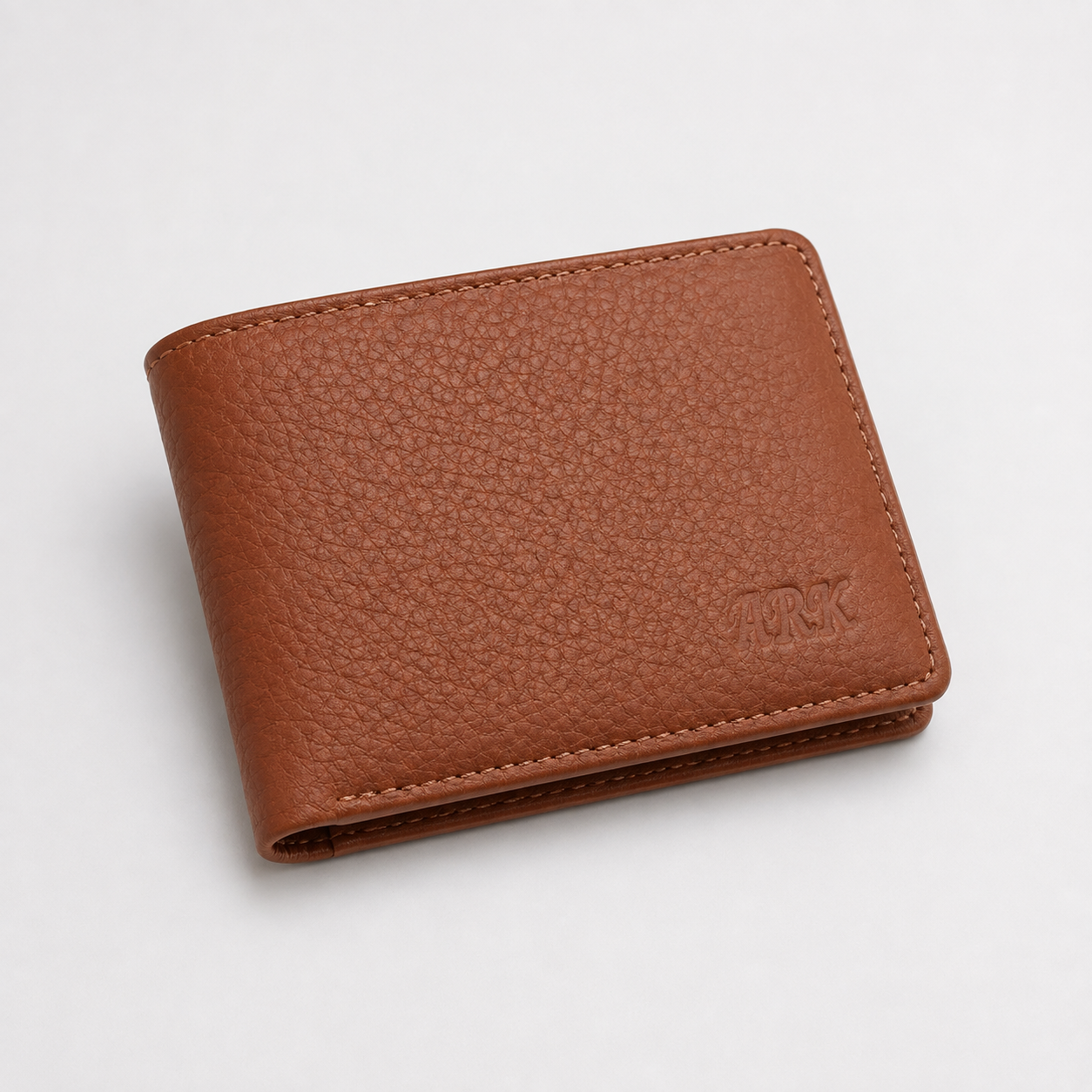 Men's Genuine Leather Bifold Wallet — 10 Card Slots & Removable ID Holder