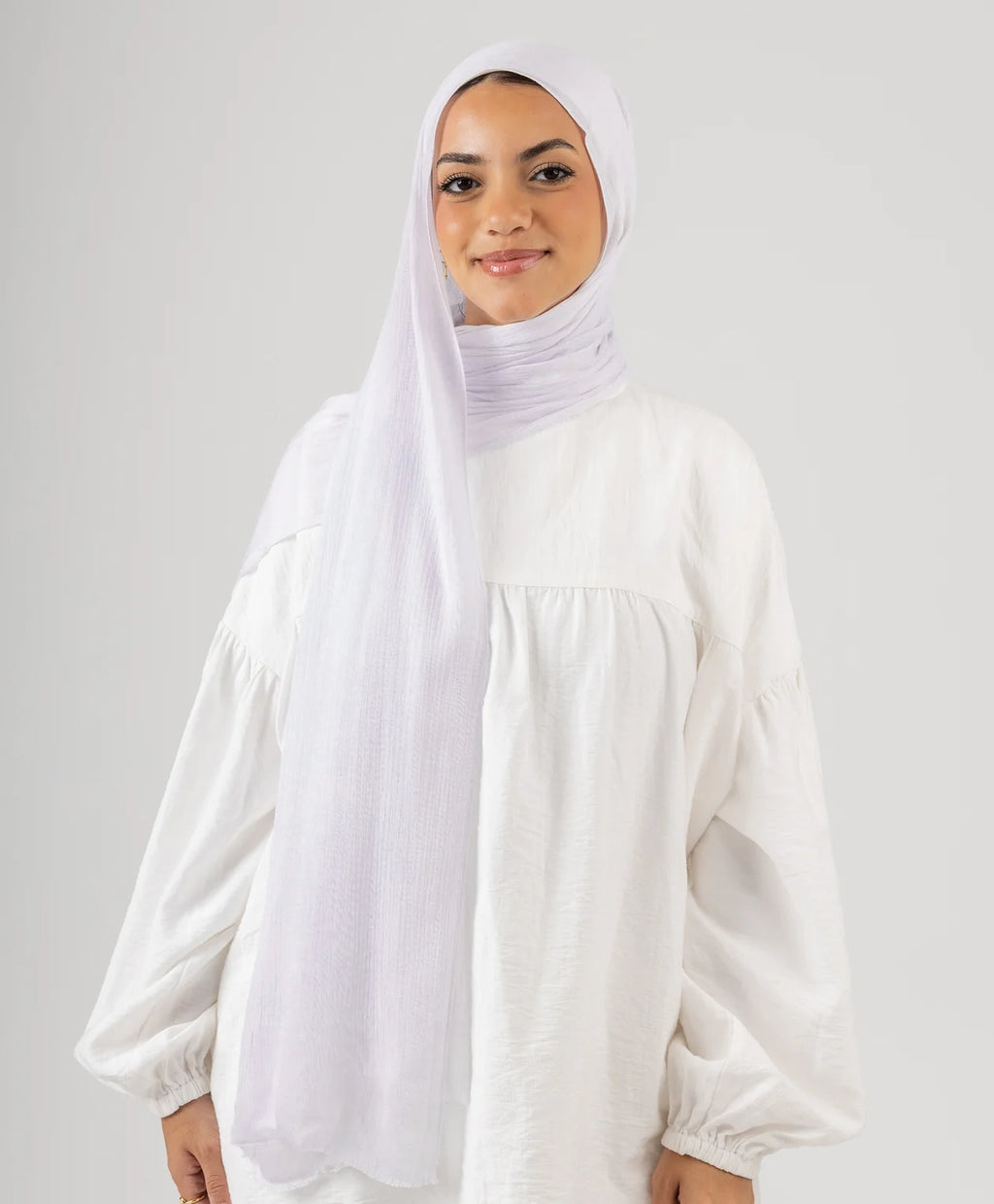 Elegance Crinkled Cotton Scarf