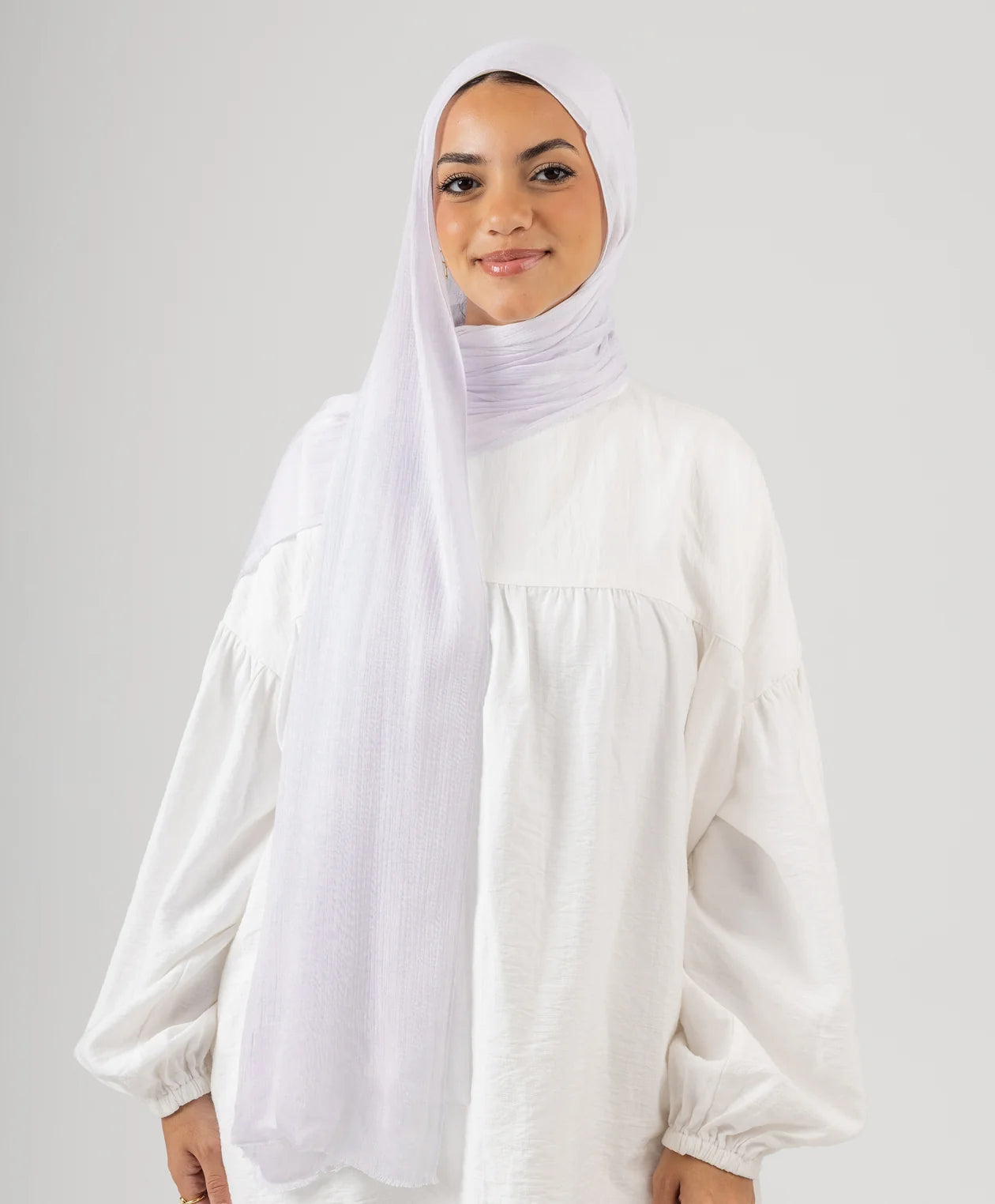 Elegance Crinkled Cotton Scarf