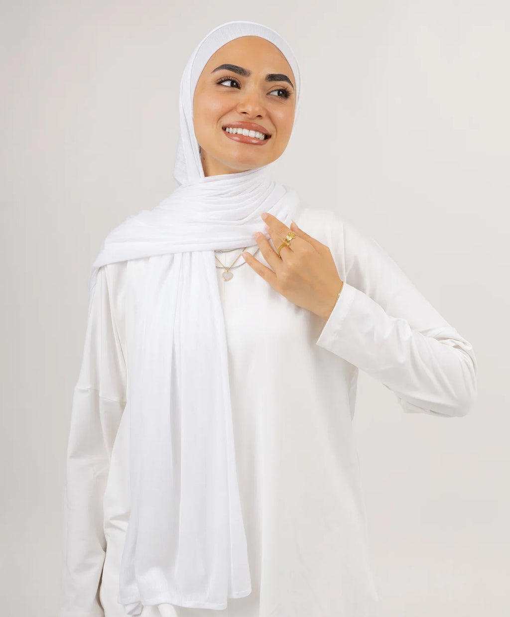 Kuwaiti Cotton-Lycra Hijab Set — Scarf & Bandana