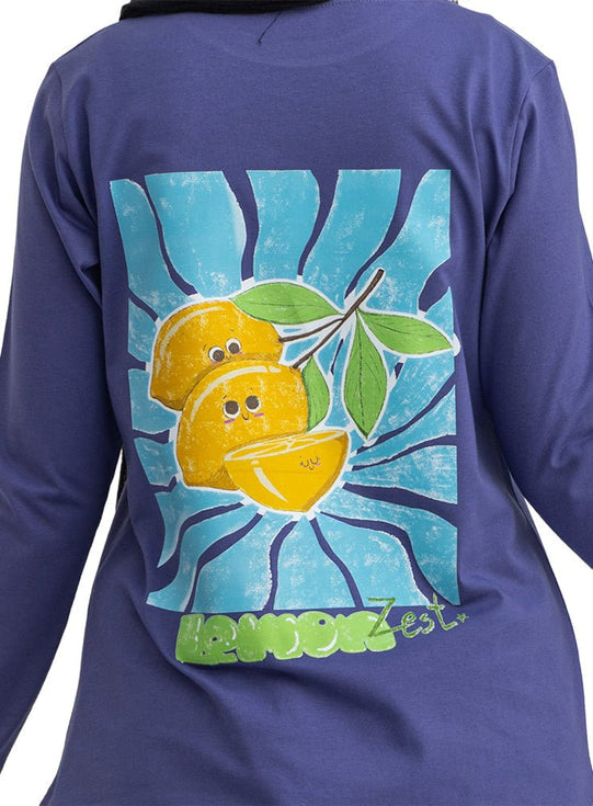 Blueberry-Design 3 Printed Long-Sleeve