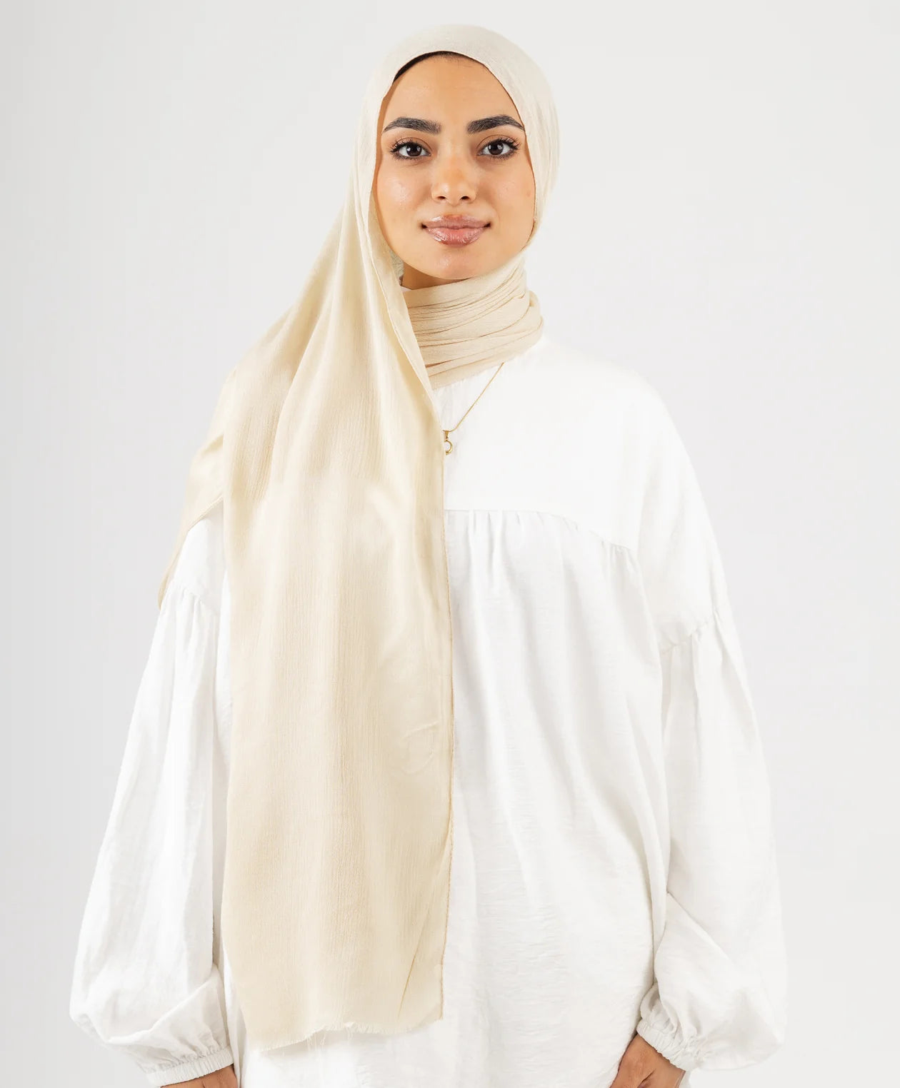 Elegance Crinkled Cotton Scarf