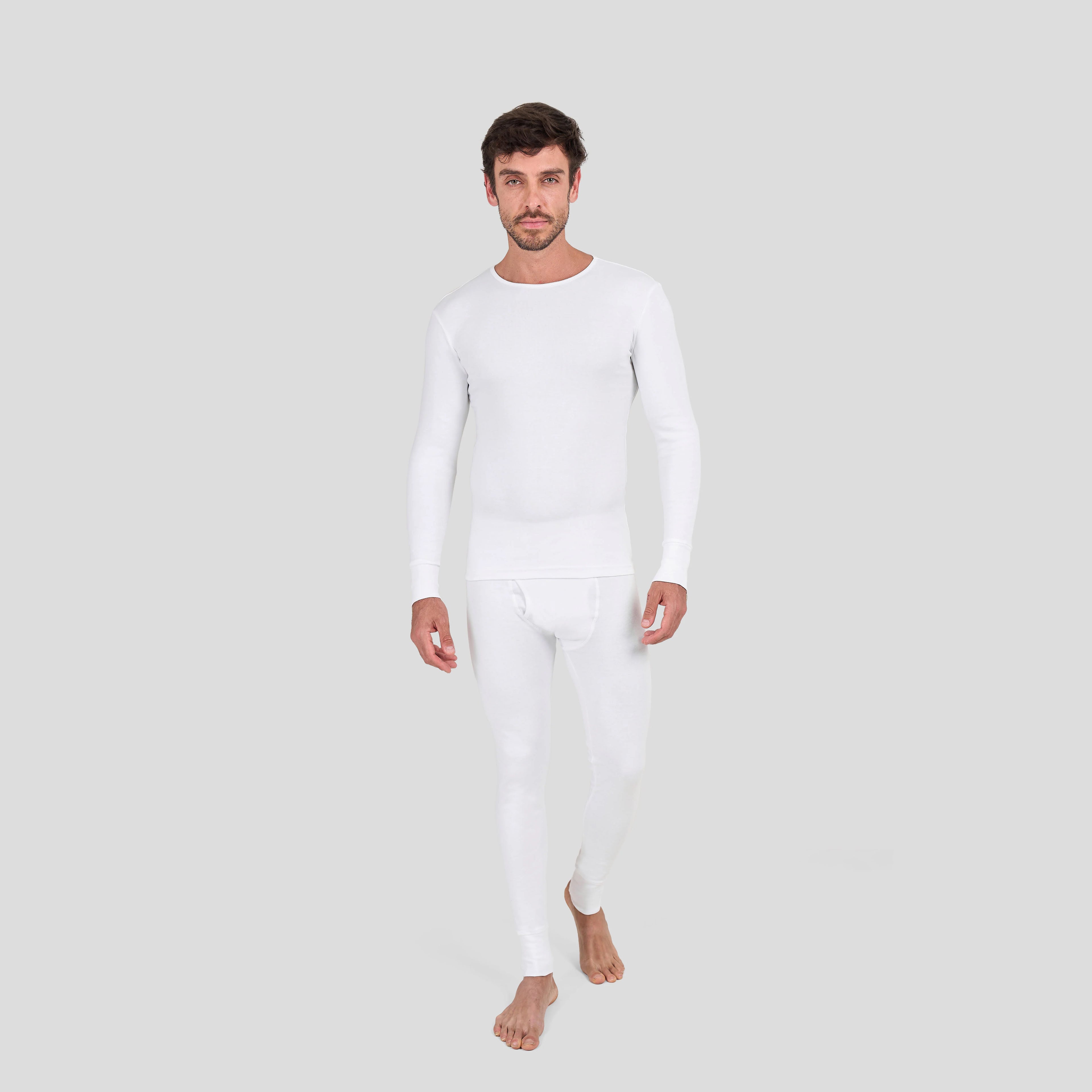 Men's Thermal Base Layer Set — Long-Sleeve Top & Bottoms, Modal
