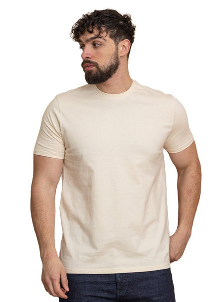 Light Latte Relaxed Round T-Shirt