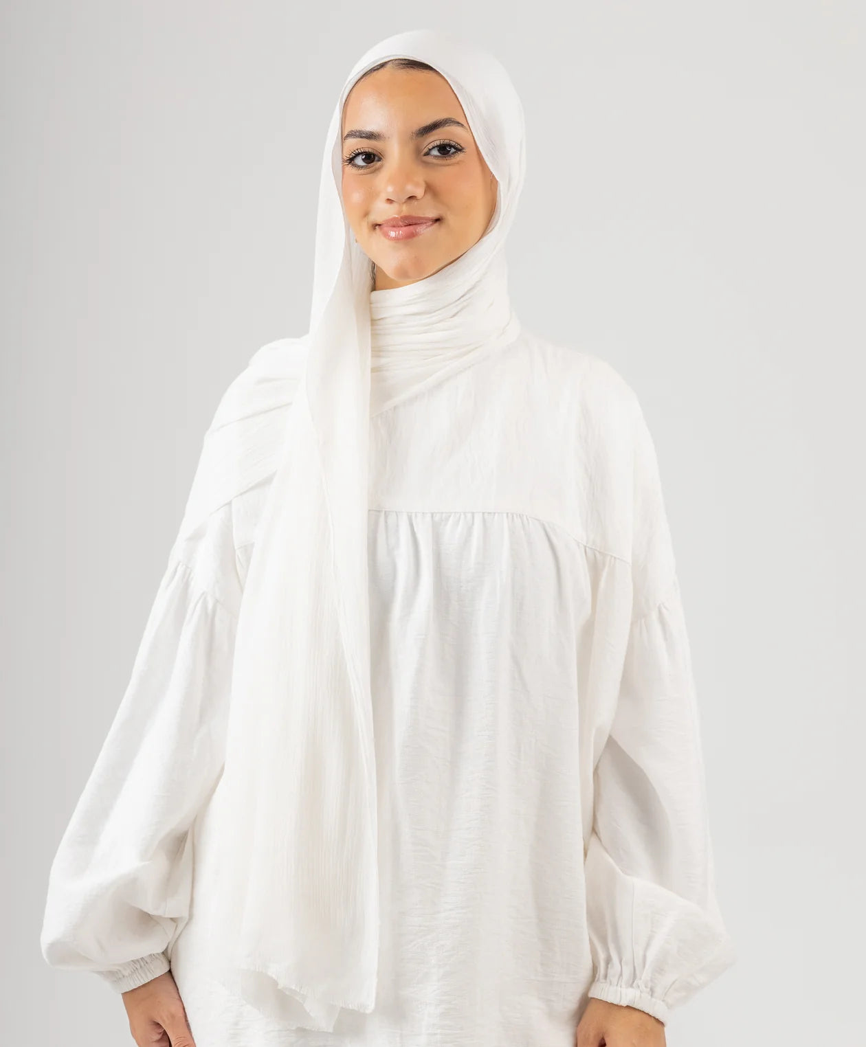 Elegance Crinkled Cotton Scarf