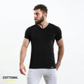 Men’s Cotton Stretch T-Shirt – Black