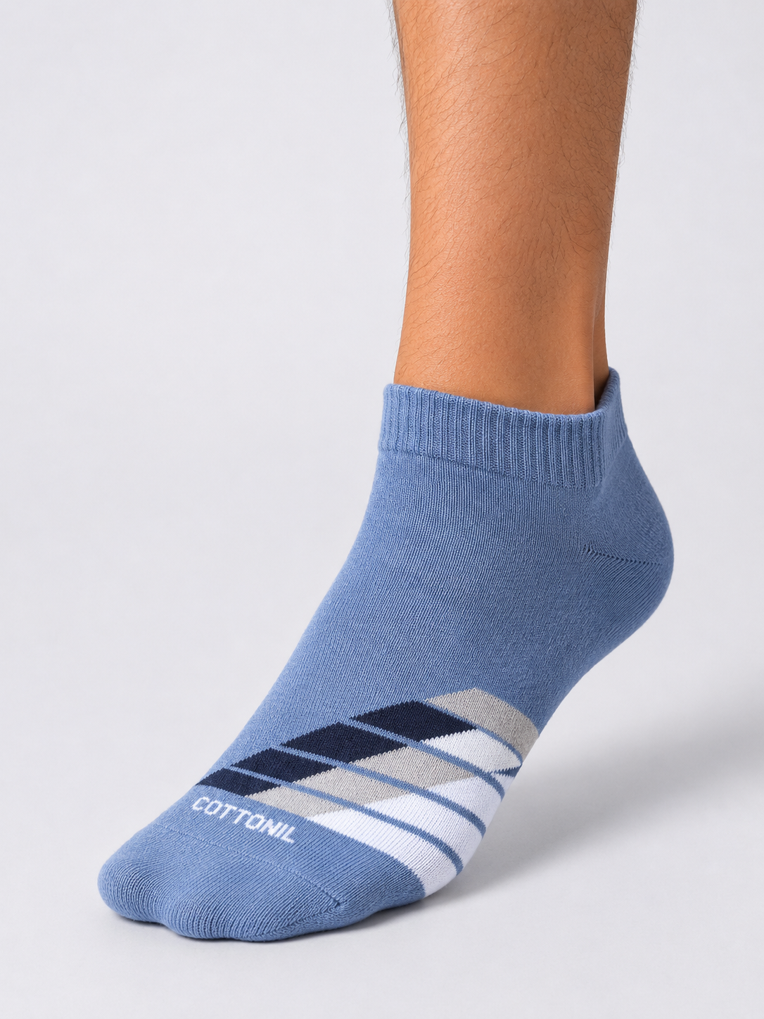 Vector - Men's Cushioned Ankle Socks — Breathable Egyptian Cotton