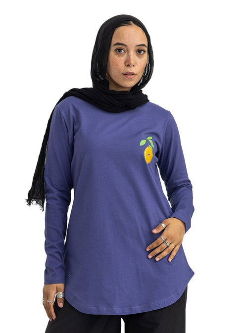 Blueberry-Design 3 Printed Long-Sleeve