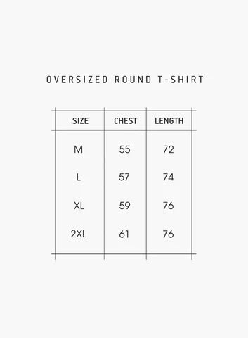 Indigo TieDie-Oversize Round T-Shirt