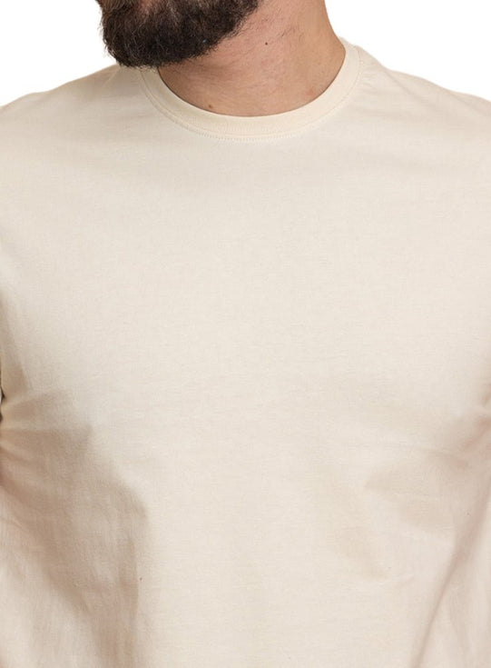 Light Latte Relaxed Round T-Shirt