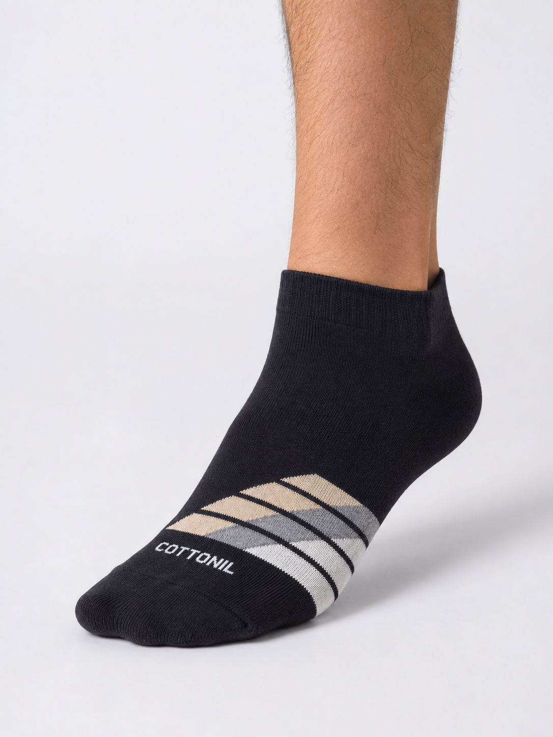 Vector - Men's Cushioned Ankle Socks — Breathable Egyptian Cotton