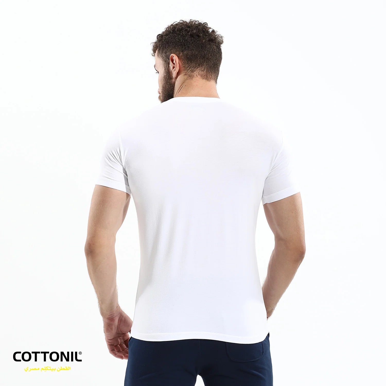 Men’s Cotton Stretch T-Shirt – White