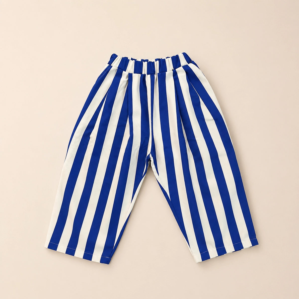 Straight pants blue stripes