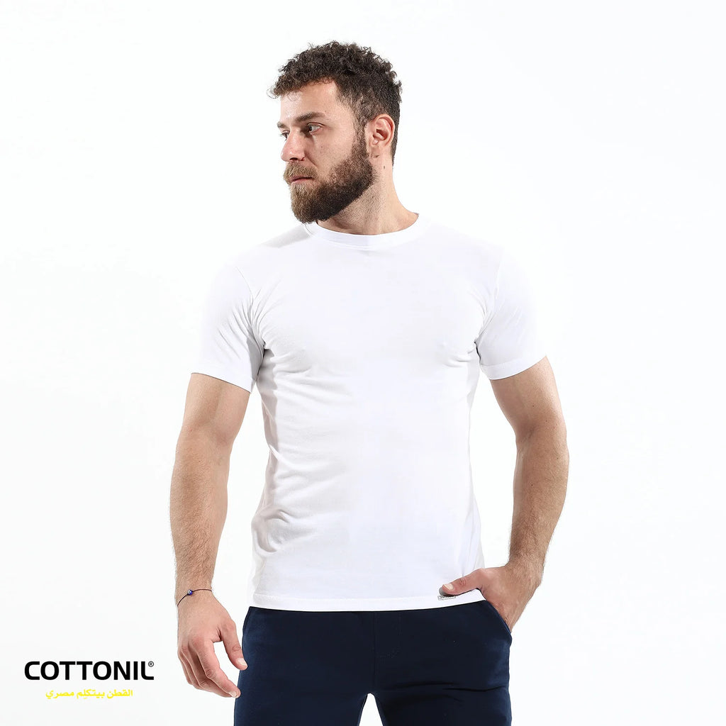 Men’s Cotton Stretch T-Shirt – White