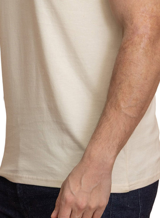 Light Latte Relaxed Round T-Shirt
