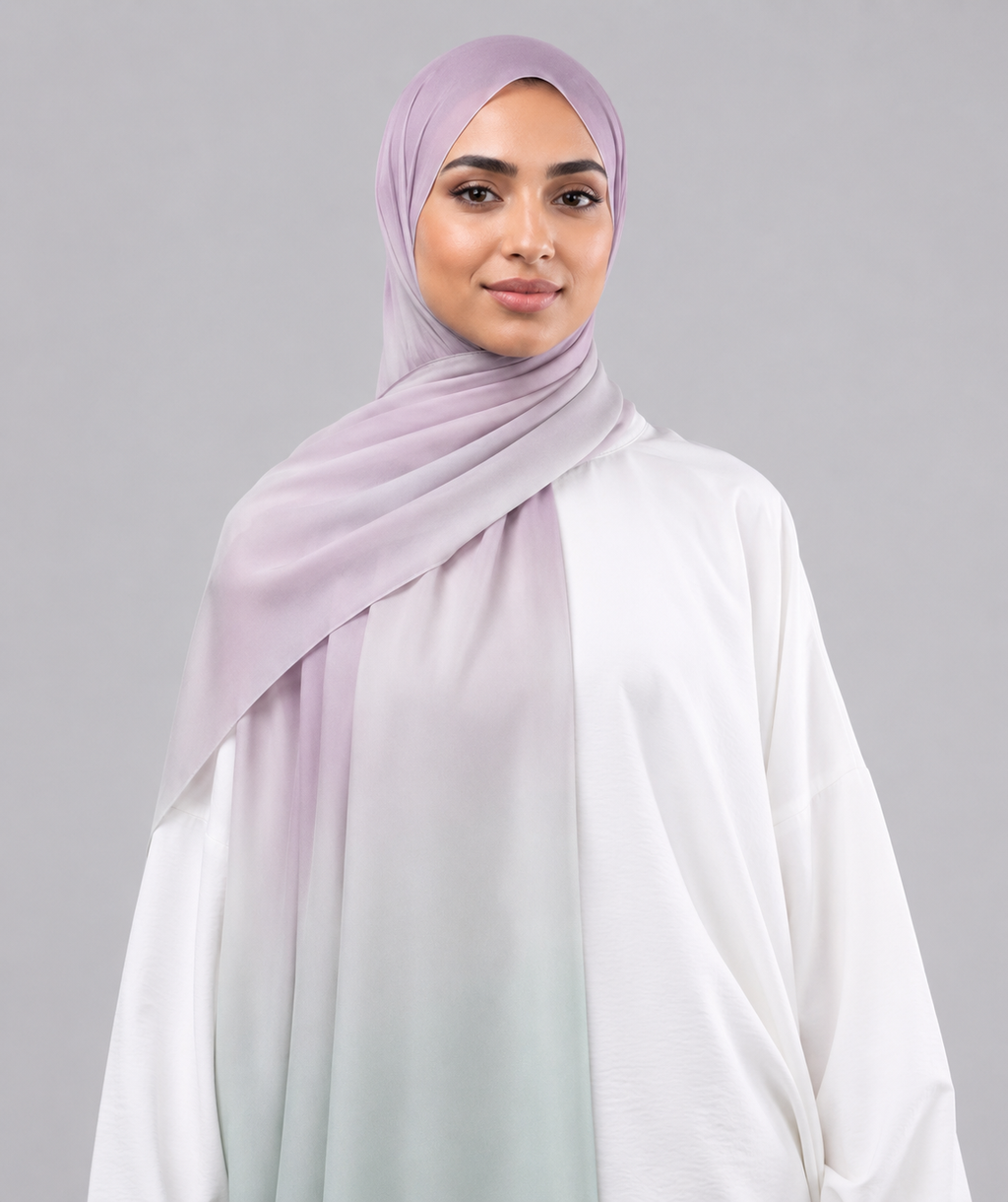 Printed Chiffon Hijab Scarf — Le Voile