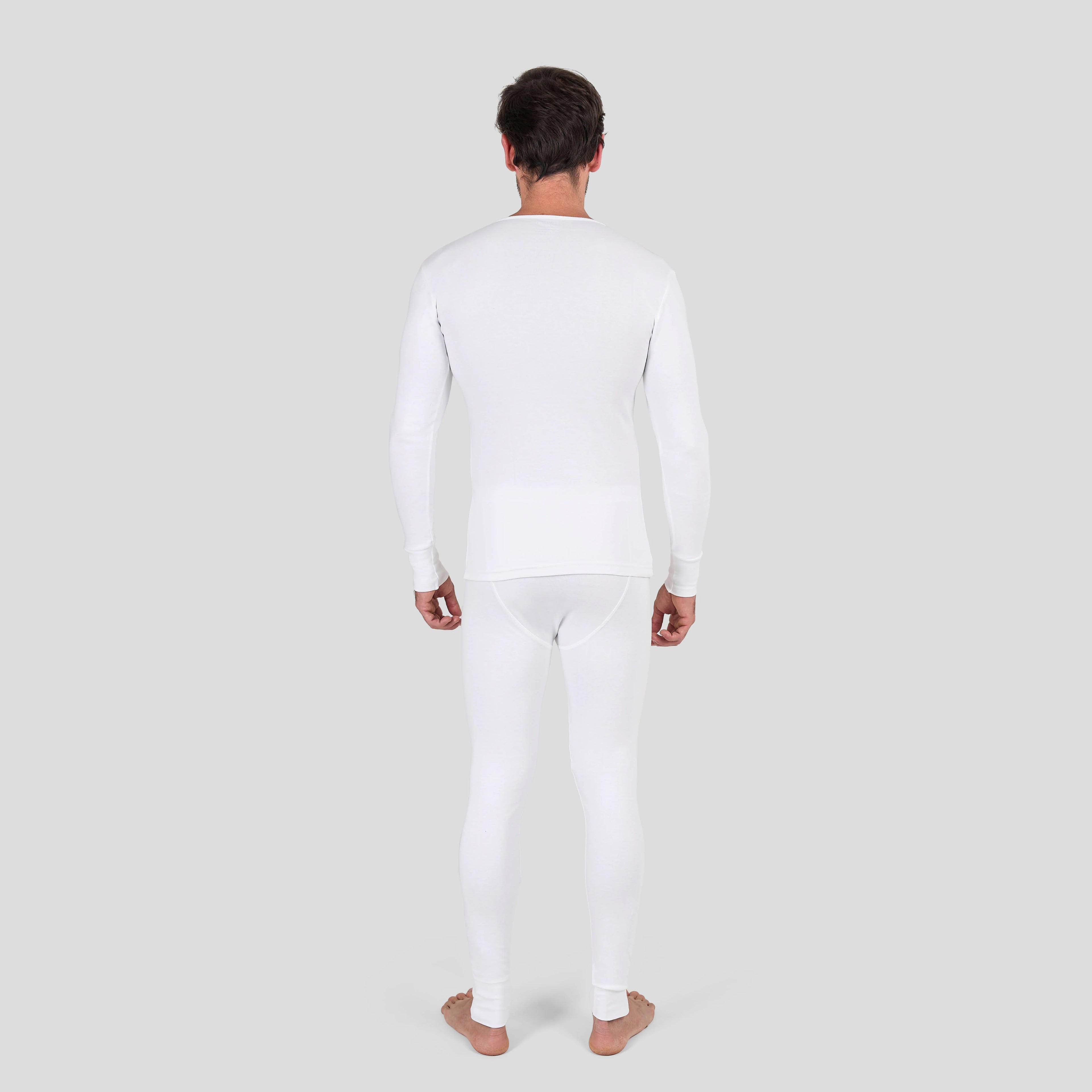 Men's Thermal Base Layer Set — Long-Sleeve Top & Bottoms, Modal
